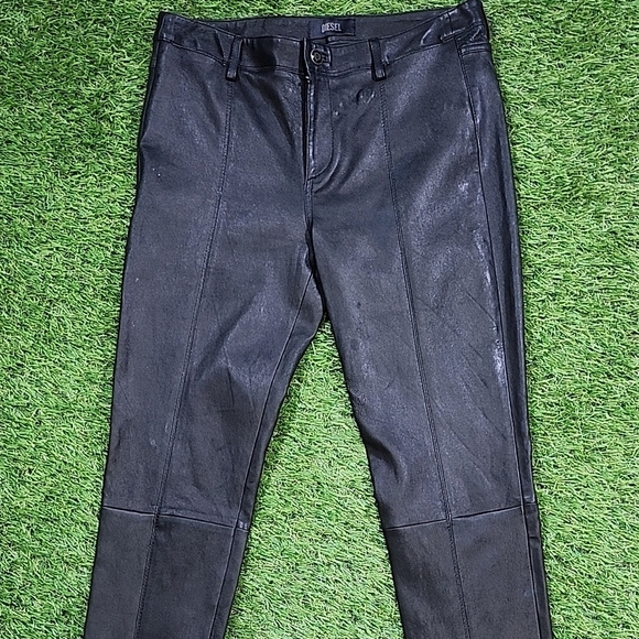 Womens Diesel Lamb Leather Skinny Jeans. Very Soft. 30w - Picture 9 of 12
